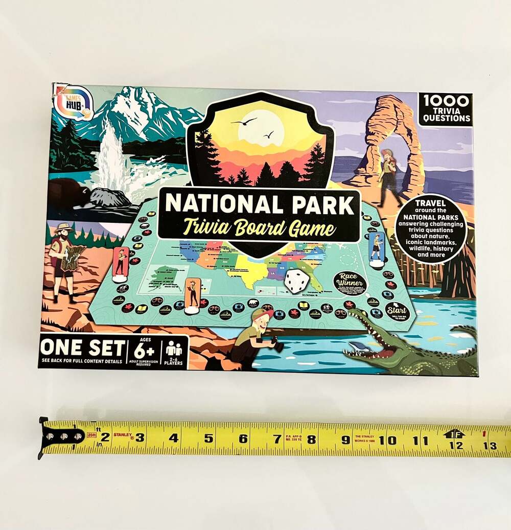 National Park Trivia‎ Board Game with 1000 Questions